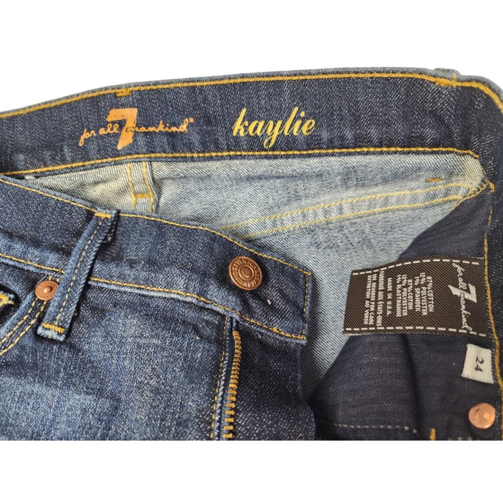 7 For All Mankind Women's Kaylie Slim Fit Jeans - Picture 9 of 16